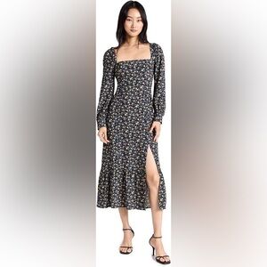 PAIGE Women's Bacari Long Sleeve Midi Dress size XS